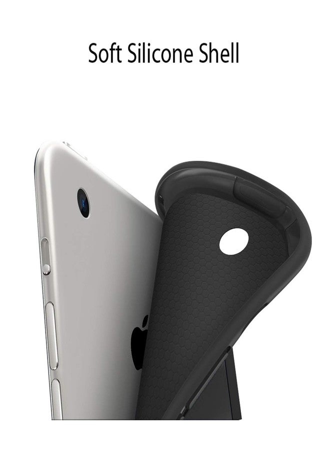 Robustrion Smart Flexible Trifold Flip Stand Case Cover with Pencil Holder for New iPad 9.7 inch 2018/2017 6th/5th Generation - Black - Image 5