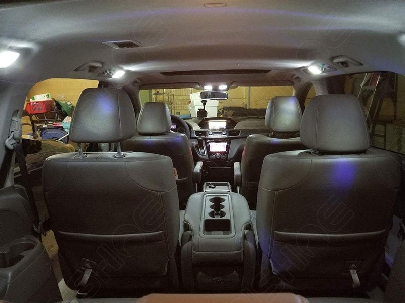 BRISHINE White Interior LED Lights Kit for Honda Odyssey 2018-2020 - Super Bright 6000K - Image 4