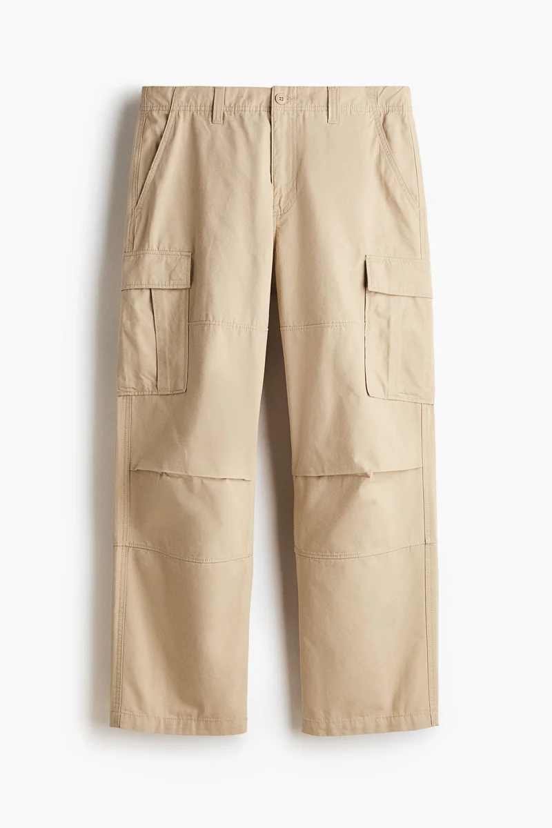 H&M Relaxed Fit Cotton cargo trousers