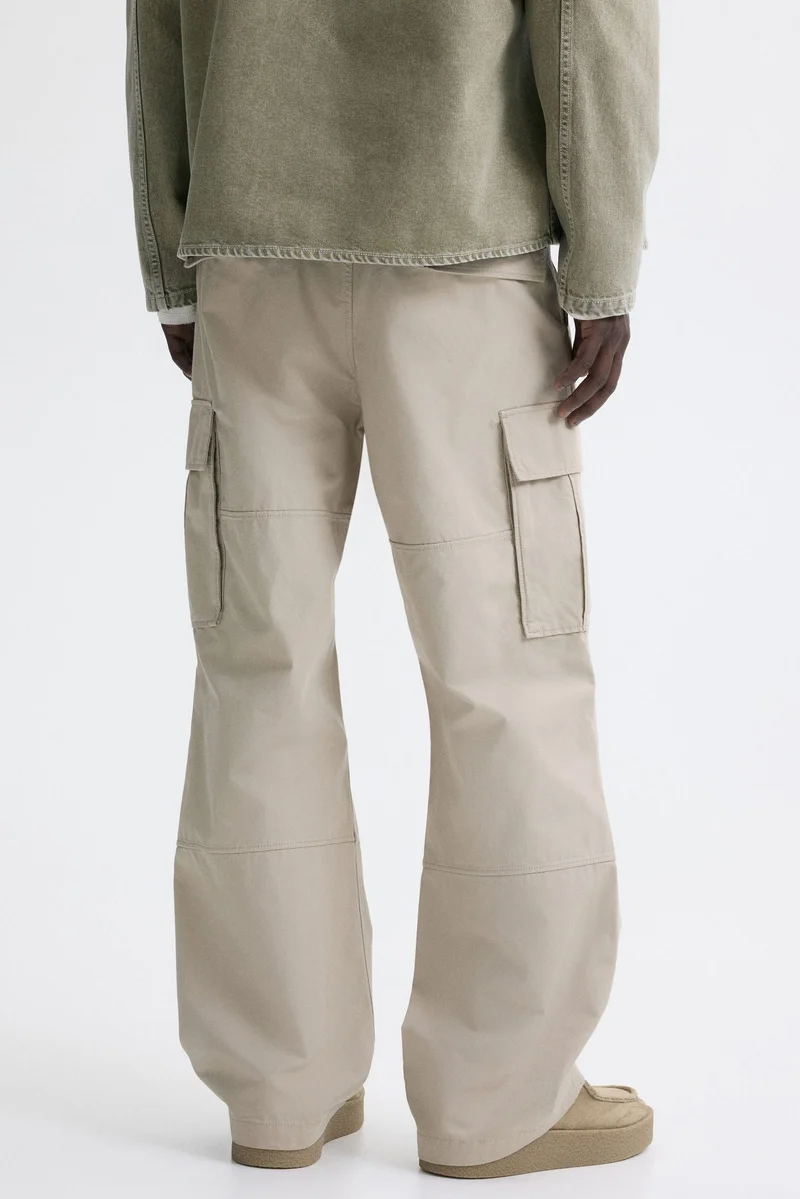 H&M Relaxed Fit Cotton cargo trousers