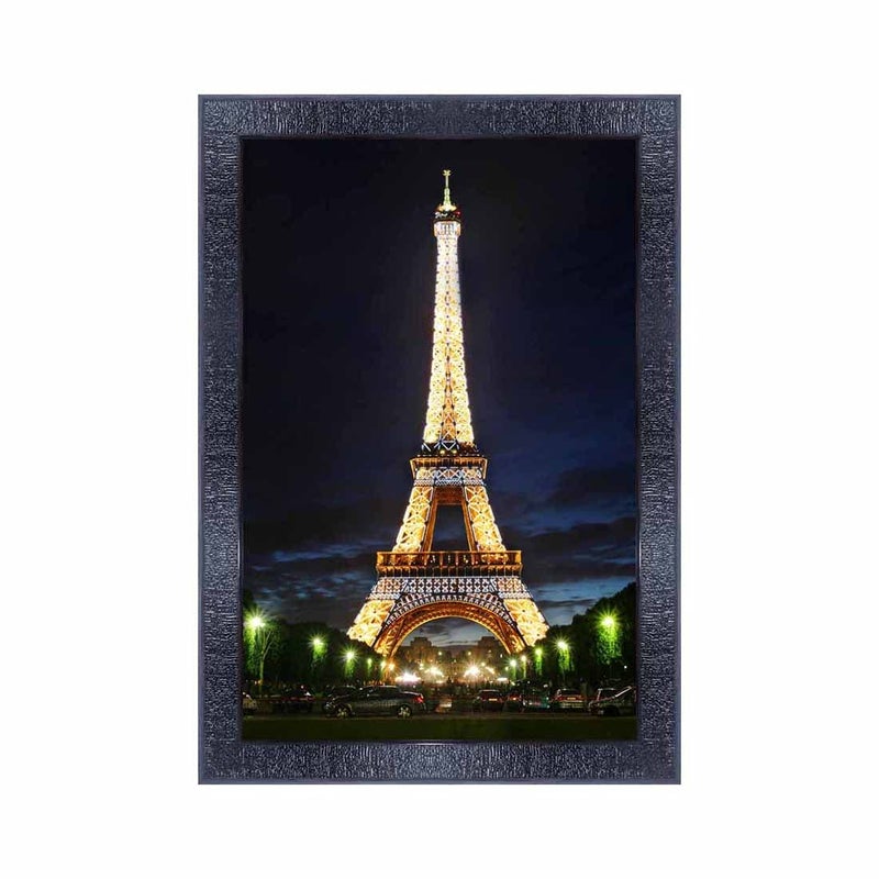 pnf Poster And Frames Eiffel Tower Portrait Scenery Wooden Photo Frame With Acrylic Sheet | Living Room, Bedroom | Home Decoration Item | Best Gifting Option (10x14inch Multicolour,Synthetic) 8397 - Image 5
