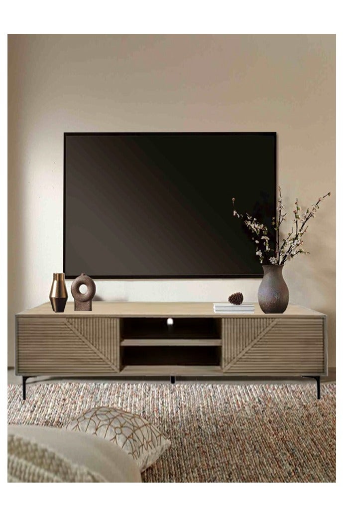 Living Modern Wooden Plasma Table, With Shelf 160*40*48 CM - Image 2