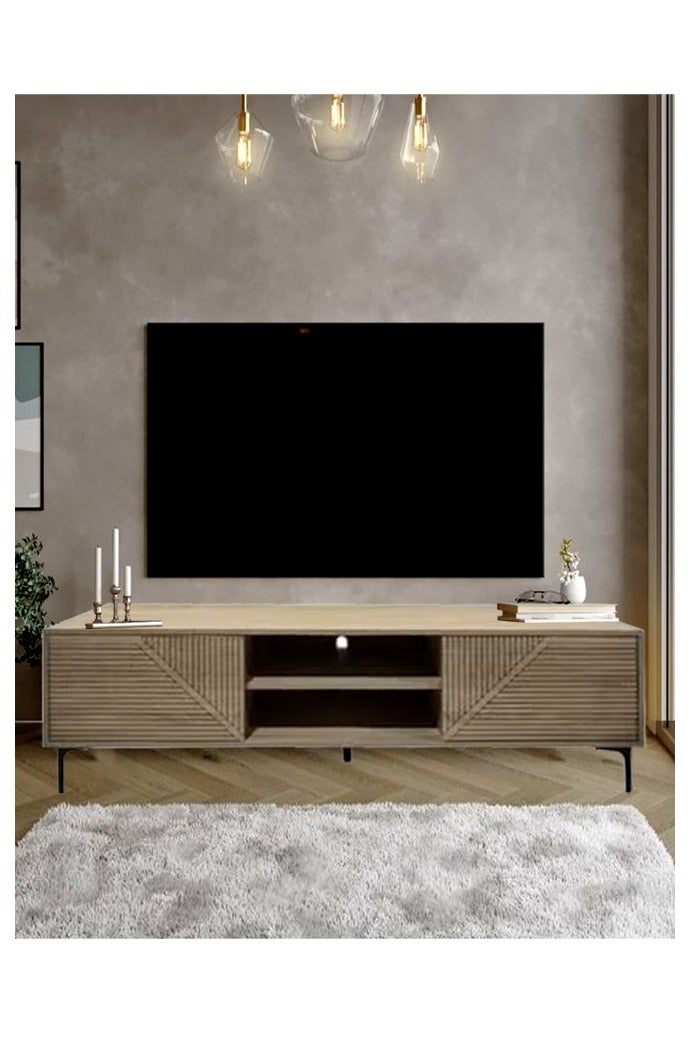 Living Modern Wooden Plasma Table, With Shelf 160*40*48 CM - Image 3