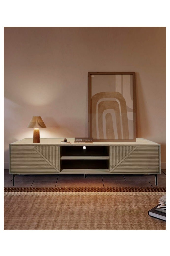 Living Modern Wooden Plasma Table, With Shelf 160*40*48 CM - Image 5