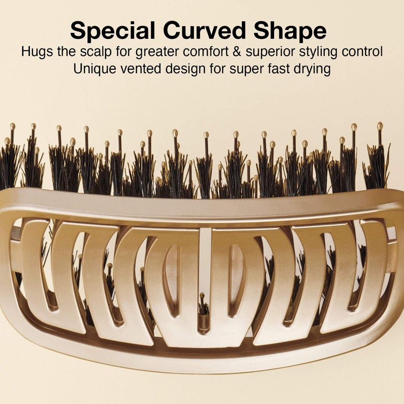 Olivia Garden NanoThermic Ceramic + Ion Flex Scalp-Hugging & Vented Hair Brush NT-FLEXCO (Combo) - Image 2