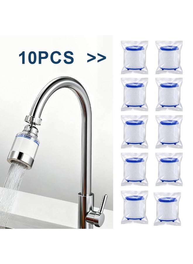 FLUXHOM 10-Pack Replacement Filter Cartridges– Advanced 5-Stage Purification for Chlorine, Fluoride & Heavy Metals - Image 1