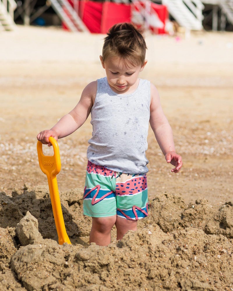 SURF CUZ Boys Swim Trunks Toddler Swim Shorts UPF 50+ Bathing Suit for Boy Swimsuit Mesh Swimwear Quick Dry Beach Board Shorts Green Watermelon 2T - Image 2