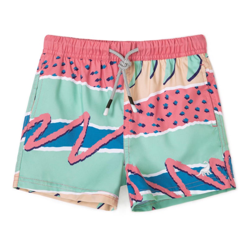 SURF CUZ Boys Swim Trunks Toddler Swim Shorts UPF 50+ Bathing Suit for Boy Swimsuit Mesh Swimwear Quick Dry Beach Board Shorts Green Watermelon 2T - Image 1