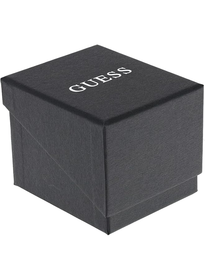 جس ساعة كوارتز للرجال بشاشة تناظرية وحزام جلدي Gw0053G3 - Image 4