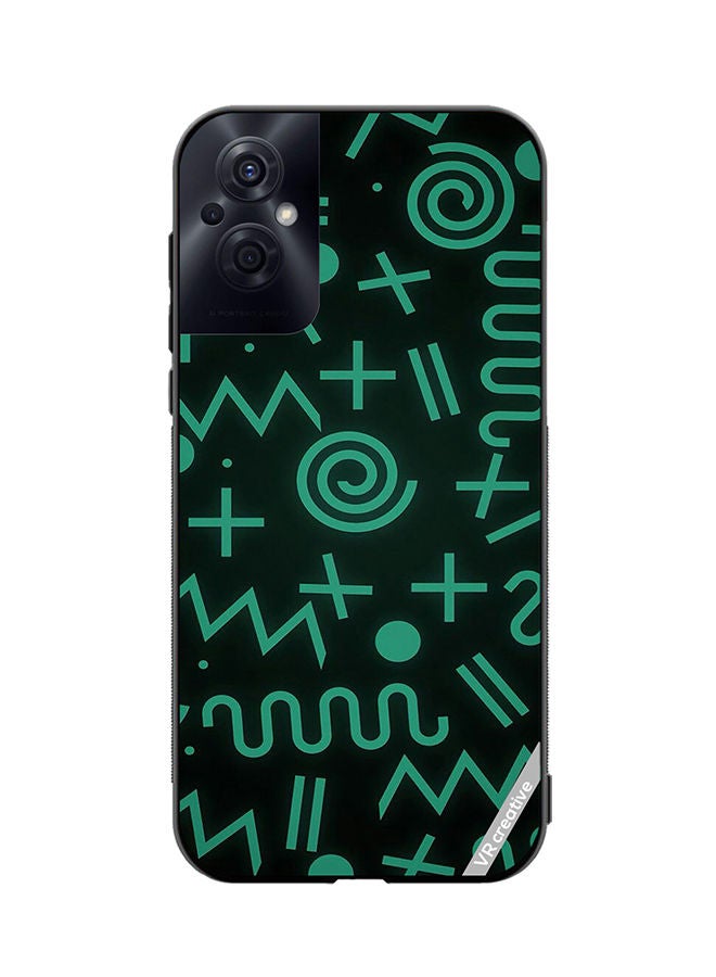 VR CREATIVE Protective Case Cover For Oppo Reno8 Z Geometry Shapes Abstract Design Multicolour - Image 1