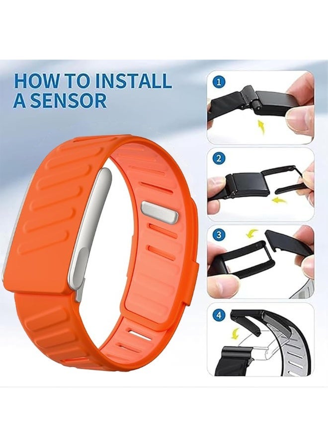 ZOXITY Silicone Wristband Compatible with Whoop 5.0 Band, Silicone Sports Loop Strap for Men & Women Comfort Durable Soft Adjustable, Breathable, with U Shapped Connector - Image 4