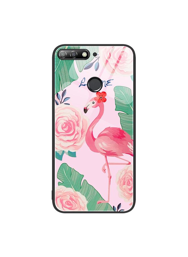Zaboon Case For Huawei Enjoy 8e Colorful Painted Glass Phone Case - Image 1