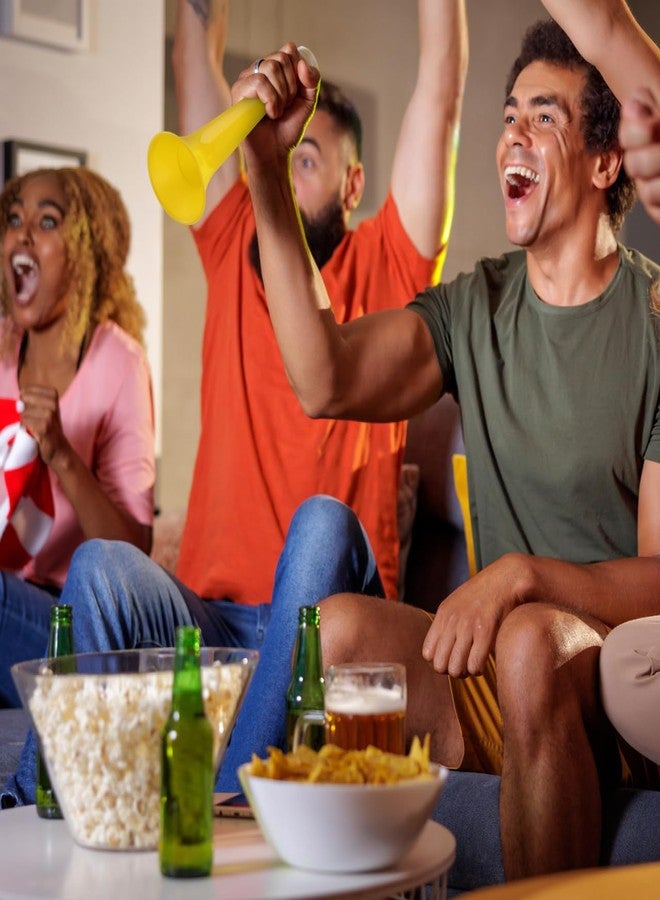 Garneck 10Pcs Plastic Stadium Horns, Trumpet Horns, Blow Horn Noise Makers Cheering Props for Sporting Events Games Graduation Party, Random Color - Image 3