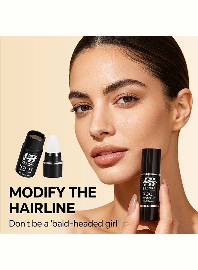 FORMBO Root Touch-Up Stick, Instant Gray Hair Coverage, Waterproof Long-Lasting Hair Color Concealer, #Dark Brown - Image 3
