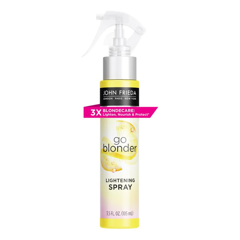 John Frieda Go Blonder Lightening Spray, Controlled Hair Lightener to Gradually Lighten Hair, with Citrus and Chamomile BlondMend Technology, 3.5 Oz - Image 1
