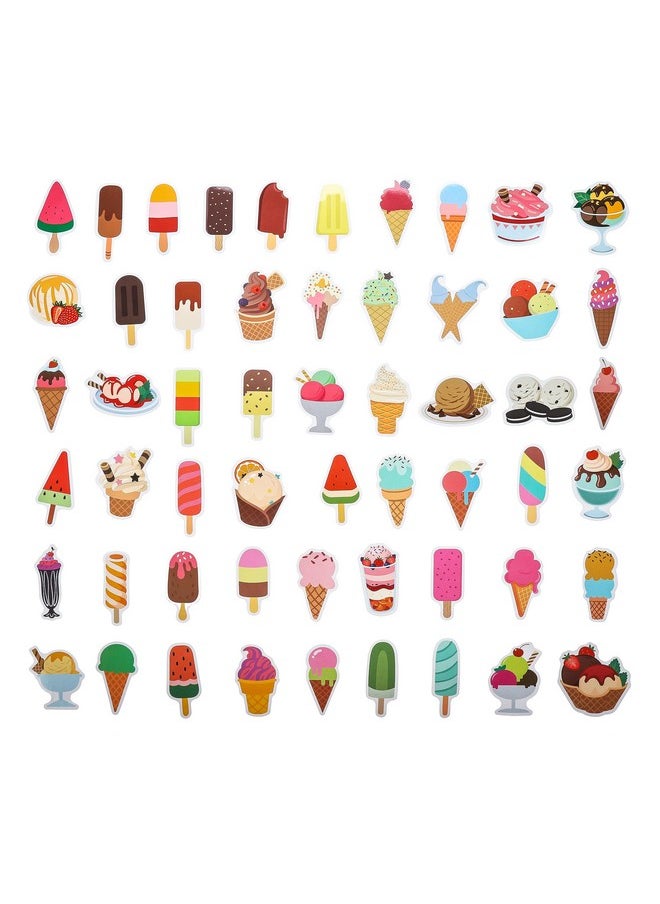 Cleverplay - 100 Pack Ice Cream Stickers,Ice Cream Party Favors, Birthday Decorations - Image 1