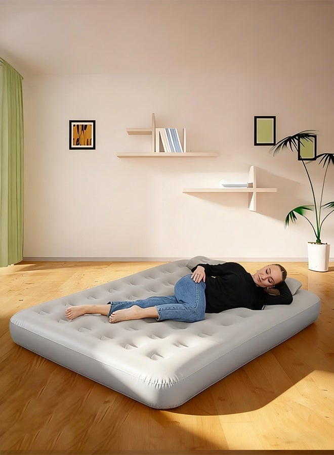 Essential inflatable bed for business trips, scratch-resistant and wear-resistant, one-button inflation and deflation, suitable for outdoor camping, hiking, home use and entertaining guests. - Image 1