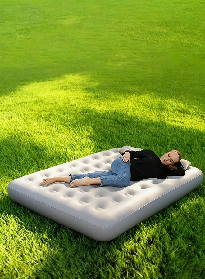 Essential inflatable bed for business trips, scratch-resistant and wear-resistant, one-button inflation and deflation, suitable for outdoor camping, hiking, home use and entertaining guests. - Image 2