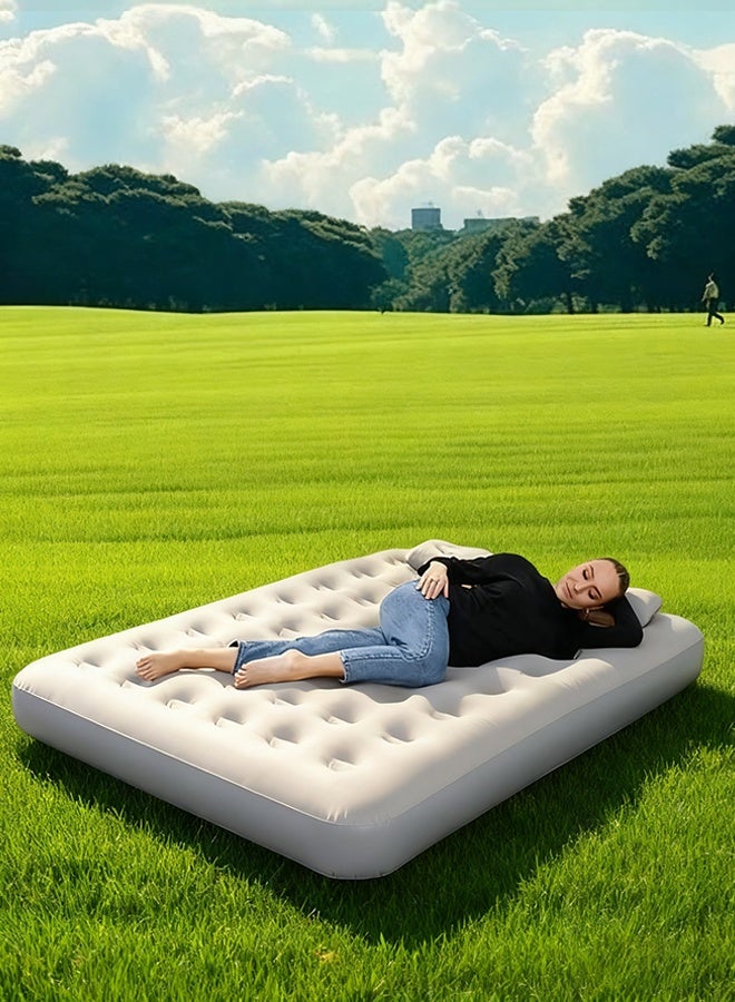 Essential inflatable bed for business trips, scratch-resistant and wear-resistant, one-button inflation and deflation, suitable for outdoor camping, hiking, home use and entertaining guests. - Image 3