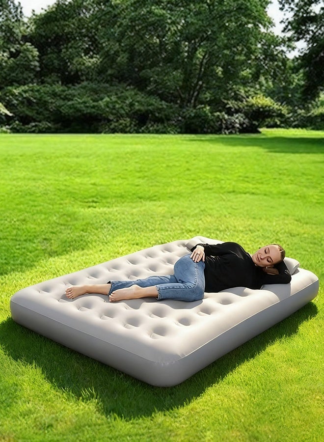 Essential inflatable bed for business trips, scratch-resistant and wear-resistant, one-button inflation and deflation, suitable for outdoor camping, hiking, home use and entertaining guests. - Image 4