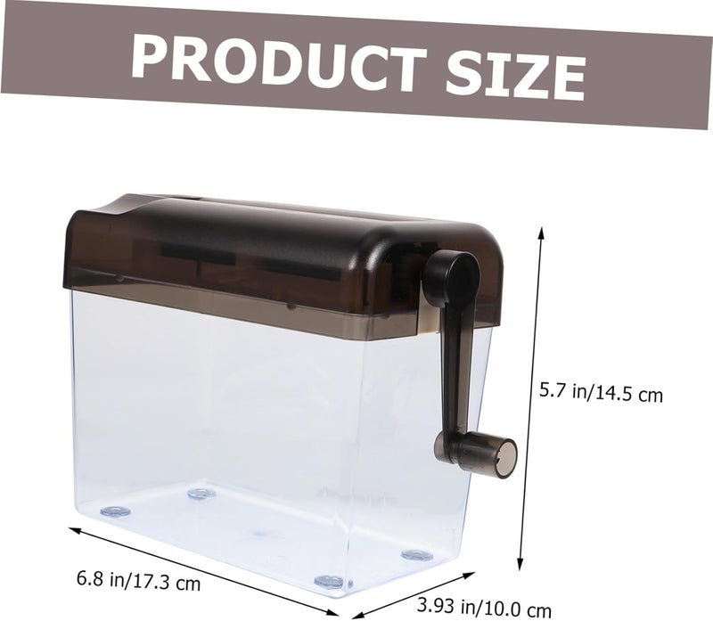 Beavorty Manual Desktop Paper Shredder A6 Small Office Handheld Wear-Resistant Hand Crank Shredder for Home and Daily Document Disposal - Image 2