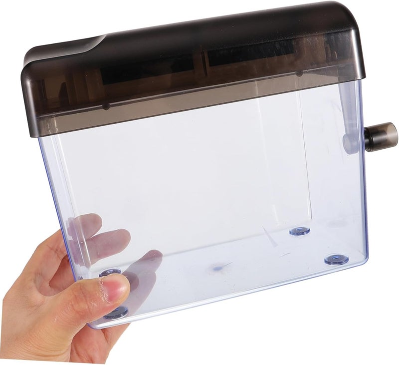 Beavorty Manual Desktop Paper Shredder A6 Small Office Handheld Wear-Resistant Hand Crank Shredder for Home and Daily Document Disposal - Image 4