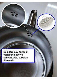 Rabadon Teapot Inner Teapot Strainer Removable and Removable Teapot Strainer Stainless 6 Pieces  - Image 2