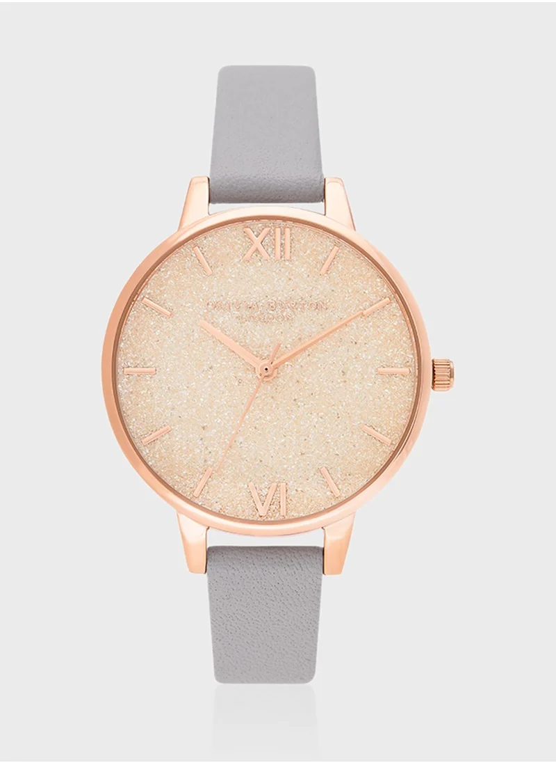 OLIVIA BURTON Leather Strap Analog Watch