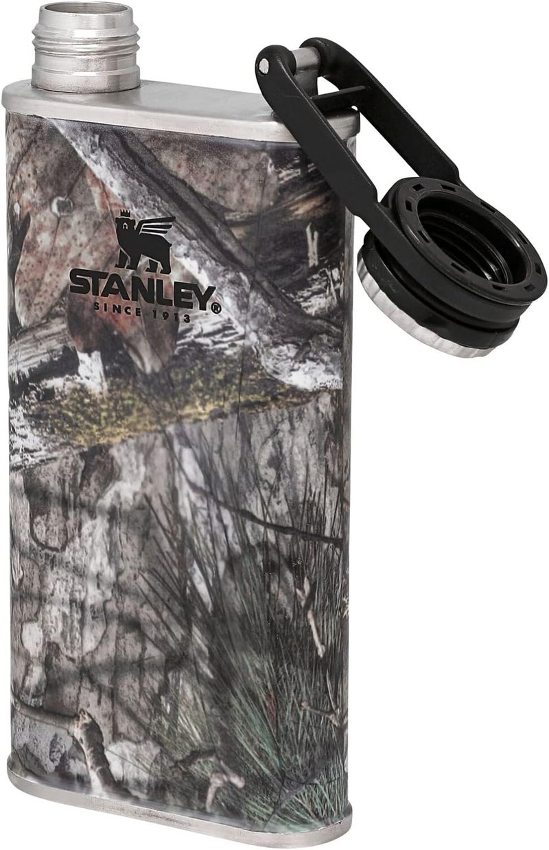 Stanley CLA Flask 235ml/8oz Mossy Oak Country DNA - BPA-Free Leakproof Stainless Steel Hip Flask - Image 2