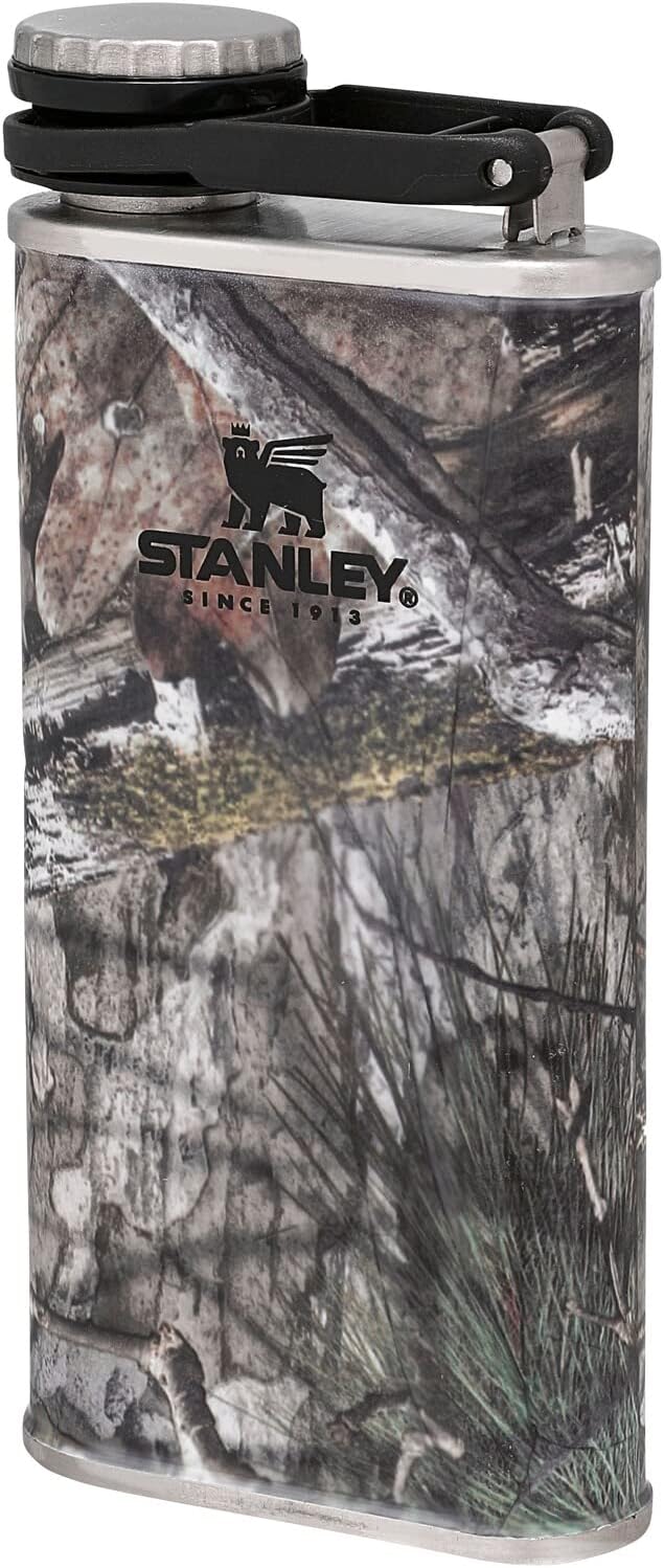 Stanley CLA Flask 235ml/8oz Mossy Oak Country DNA - BPA-Free Leakproof Stainless Steel Hip Flask - Image 1