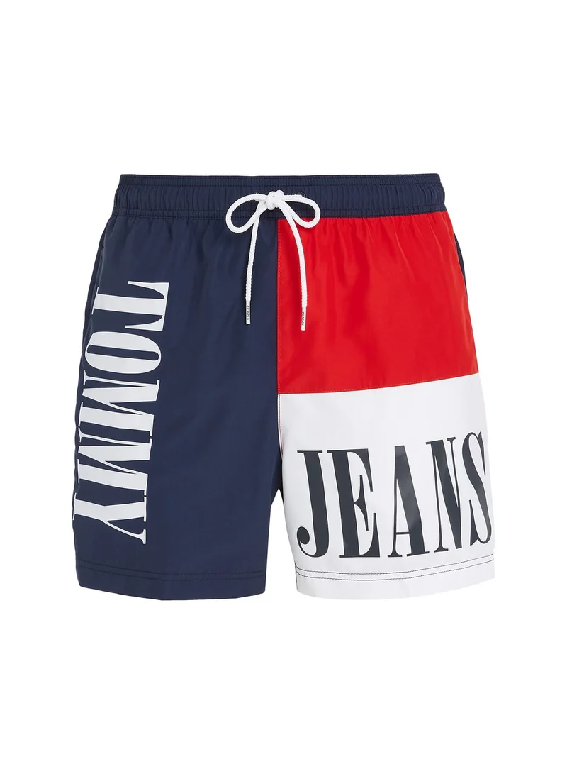 TOMMY JEANS Logo Color Block Swim Shorts
