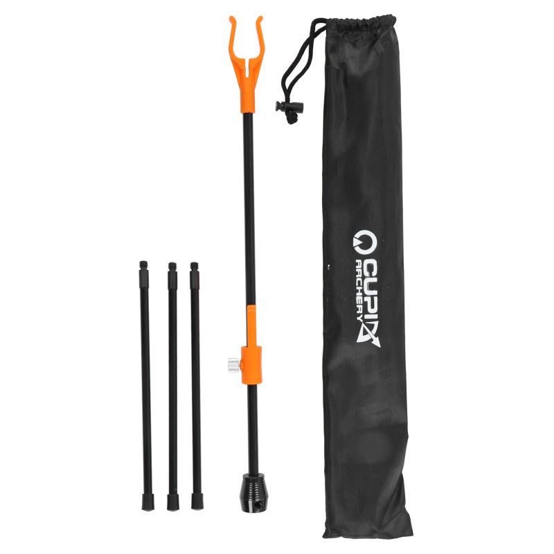 CUPID Recurve Bow Stand Orange Portable Archery Holder - Adjustable Lightweight Glass Fiber - Stable Bow Holder Rack for Outdoor Hunting - Image 1