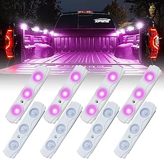 Xprite Xprite Purple Led Rock Light for Bed Truck, 24 LEDs Cargo Truck Pickup Bed, Off Road Under Car, Foot Wells, Rail  - Image 1