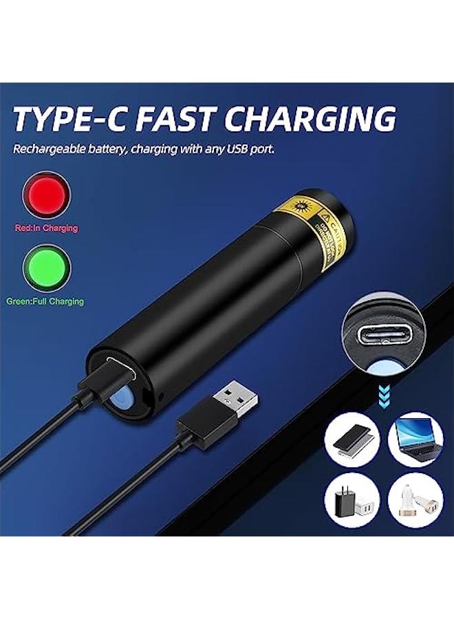 Powerful Mini USB-C Rechargeable UV Black Light Flashlight 395 NM for detecting Pet Urine, Stains, Resin Curing, and Fluorescent Agents. - Image 5