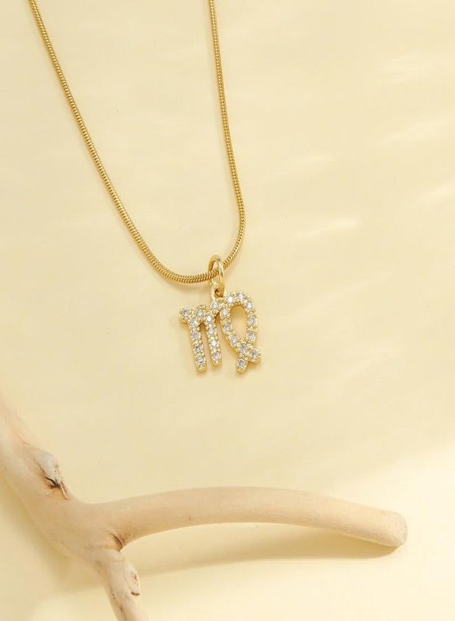 SALTY Pack of 2 Cosmic Zodiac Pendant-Virgo for Women | Stylish Locket Chain | Latest Fashion Jewellery Accessories for Girls | Minimal Jewelry | Ideal for Gifting | Marriage, Birthday | Gift for Valentine Day - Image 4