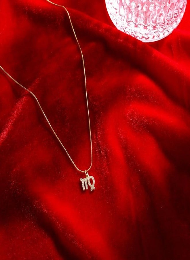 SALTY Pack of 2 Cosmic Zodiac Pendant-Virgo for Women | Stylish Locket Chain | Latest Fashion Jewellery Accessories for Girls | Minimal Jewelry | Ideal for Gifting | Marriage, Birthday | Gift for Valentine Day - Image 3