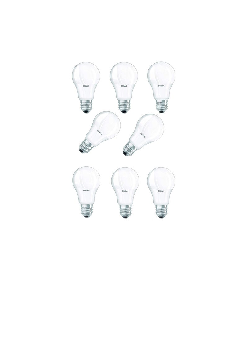 أوسرام لمبة أوسرام LED فاليو الكلاسيكية A60 E27 8.5 وات ضوء النهار ، خالية من الأشعة فوق البنفسجية والوميض ، لا يوجد خطر الضوء الأزرق ، 806lm 6500K متجمد مع حزمة موافقة ESMA من 10 ، أبيض  - Image 1