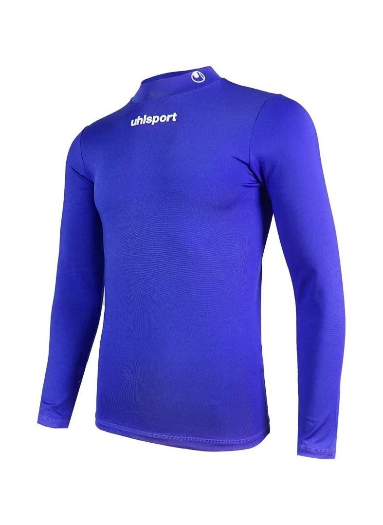 UHLSPORT - uhlsport Men's Tight T-Shirt, Dry tech base For sports training Long round neck Very light elastic fabric Long sleeves - Image 1