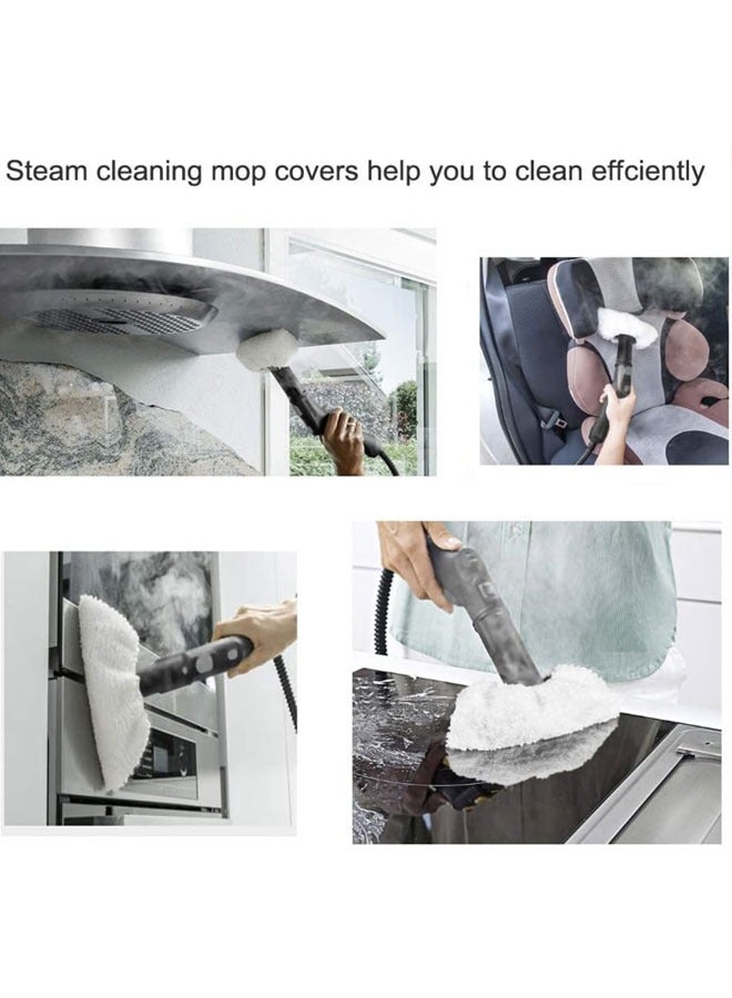 مجموعة من 6 قطع من وسادات التنظيف المصنوعة من الألياف الدقيقة من SC2/ SC3/ SC4/ SC5 وملحقات القماش (3 أغطية فوهات من القماش و3 وسادات تنظيف من الألياف الدقيقة) - Image 3