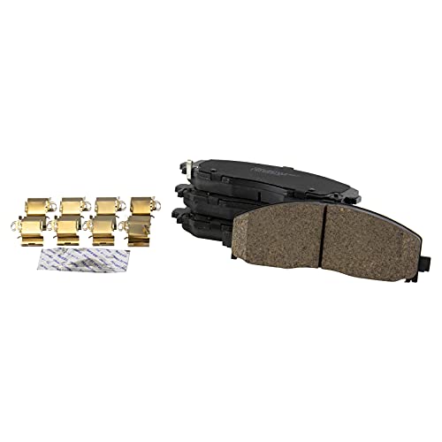 TRQ Front Ceramic Brake Pad Set Compatible with Caravan Pacifica Journey Wrangler - Image 2