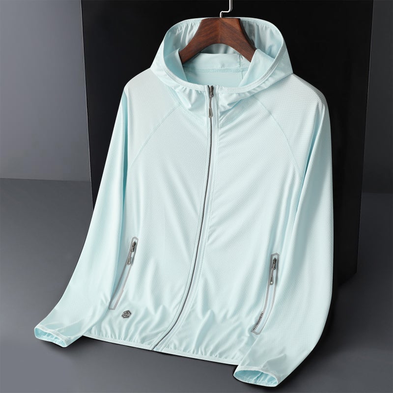 New Store Welfare Hooded Sun Protection Jacket for Men and Women - High Elasticity, Breathable, Outdoor Sports & Hiking