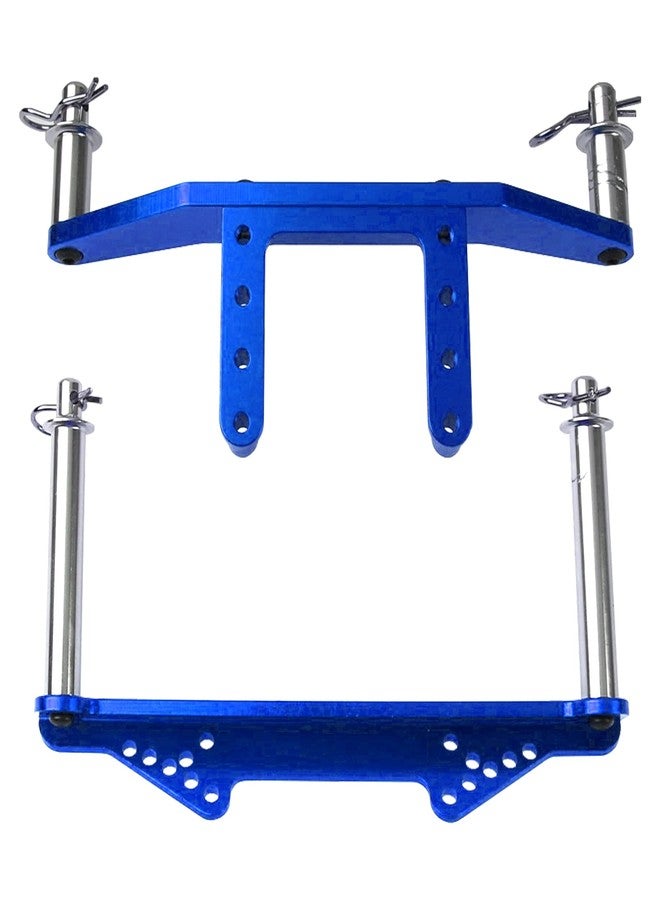 Vgoohobby Metal Front & Rear Body Mounts Body Posts Upgrade Parts Compatible with Traxxas Slash 2WD Rustler Stampede VXL 1/10 RC 2WD Car (Blue) - Image 4