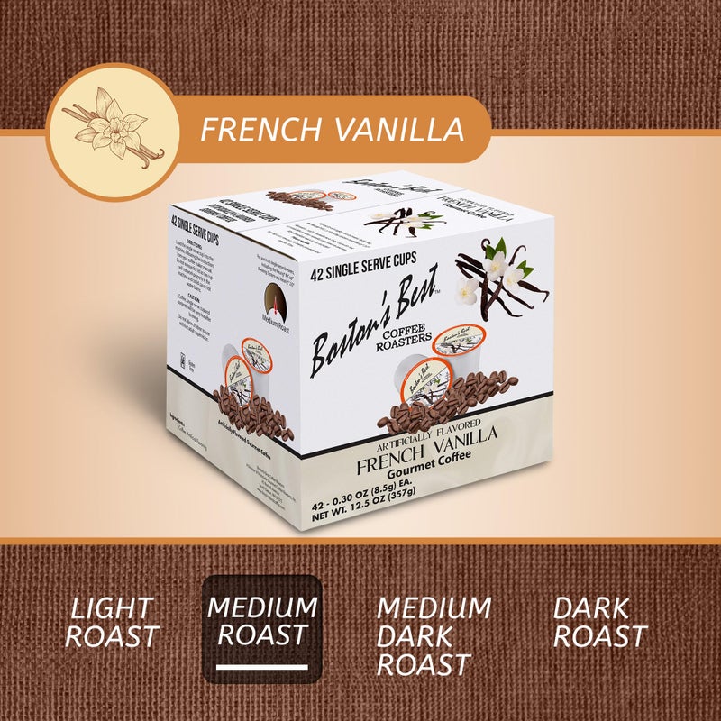 Boston’s Best - French Vanilla Flavored - Medium Roast - Single Serve Coffee Pods, Compatible with Keurig Brewers - 42 Pods - Image 3