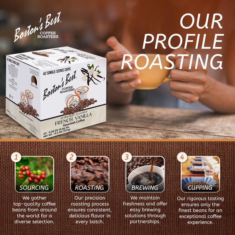 Boston’s Best - French Vanilla Flavored - Medium Roast - Single Serve Coffee Pods, Compatible with Keurig Brewers - 42 Pods - Image 5