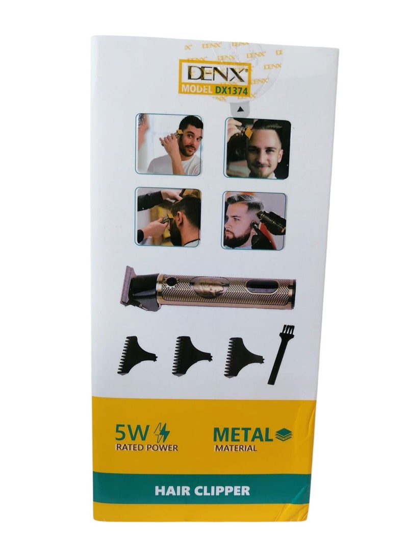 دينكس مجموعة ماكينة قص الشعر الاحترافية القابلة للتعديل بقوة 5 وات بتصميم معدني أنيق - Image 4