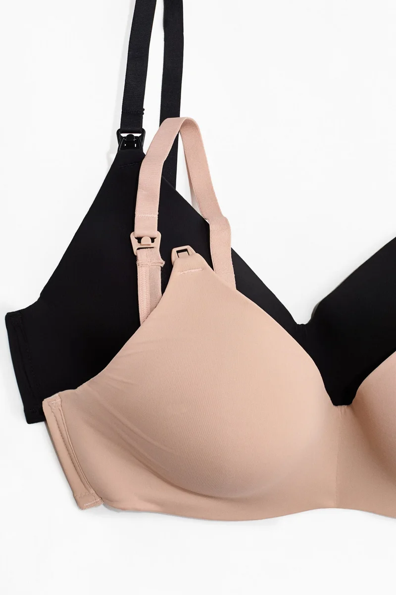 اتش اند ام حمالات صدر مبطنة لفترة الرضاعة من ماما - عبوة من قطعتين