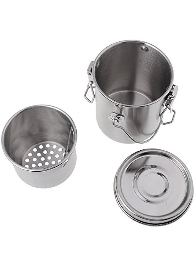 Generic 2Pcs Stainless Steel Artist Portable Brush Washer, Paint Brush Cleaner with Large Capacity Wash Tank & Remove Able Screen  - Image 4