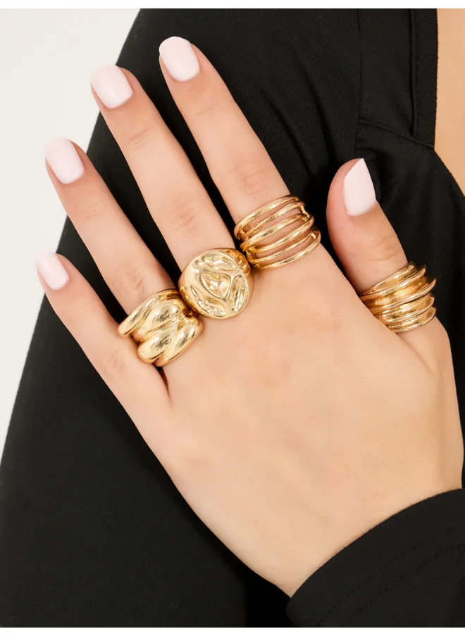 Styli Styli Set of 4 - Cut Out Chunky Ring