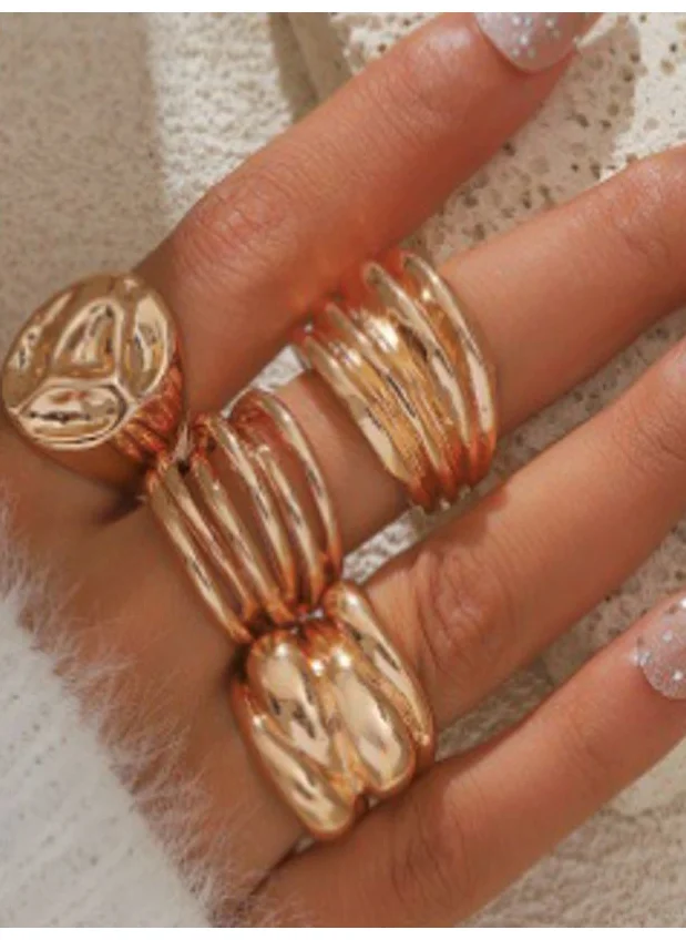 Styli Styli Set of 4 - Cut Out Chunky Ring