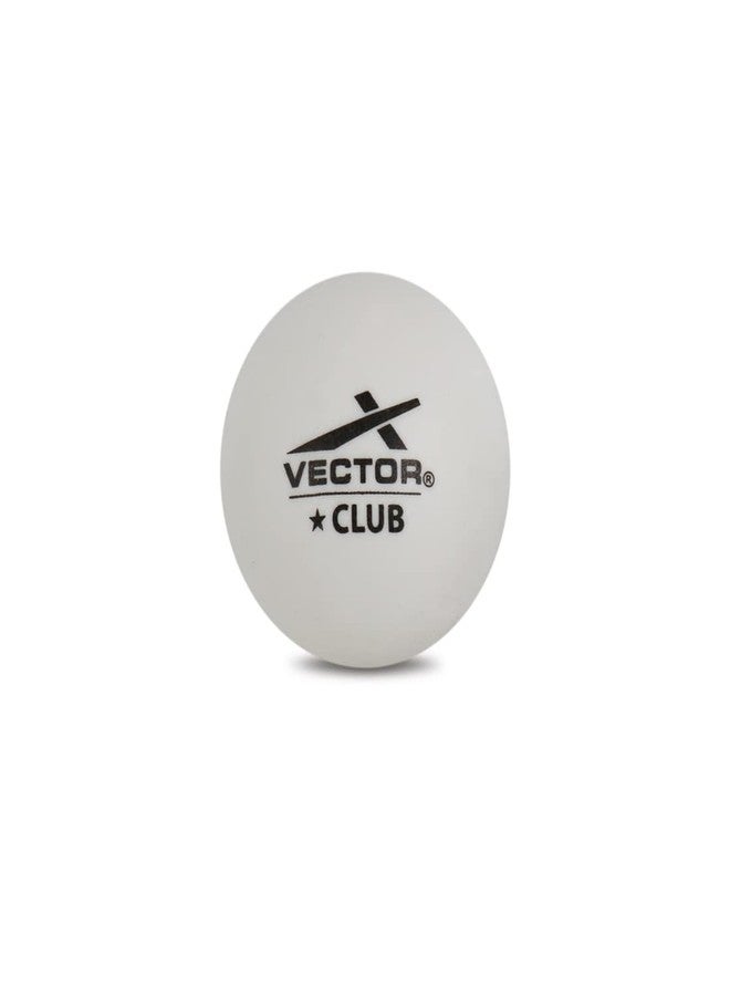 فيكتور أكس كرات تنس طاولة Vector X Club 1 Star Premium ABS مصنوعة من البلاستيك، عبوة من 3 كرات | كرات تنس طاولة عالية الأداء للمباريات الاحترافية والتدريب | مثالية للبالغين والأطفال (أبيض) - علبة واحدة - Image 2